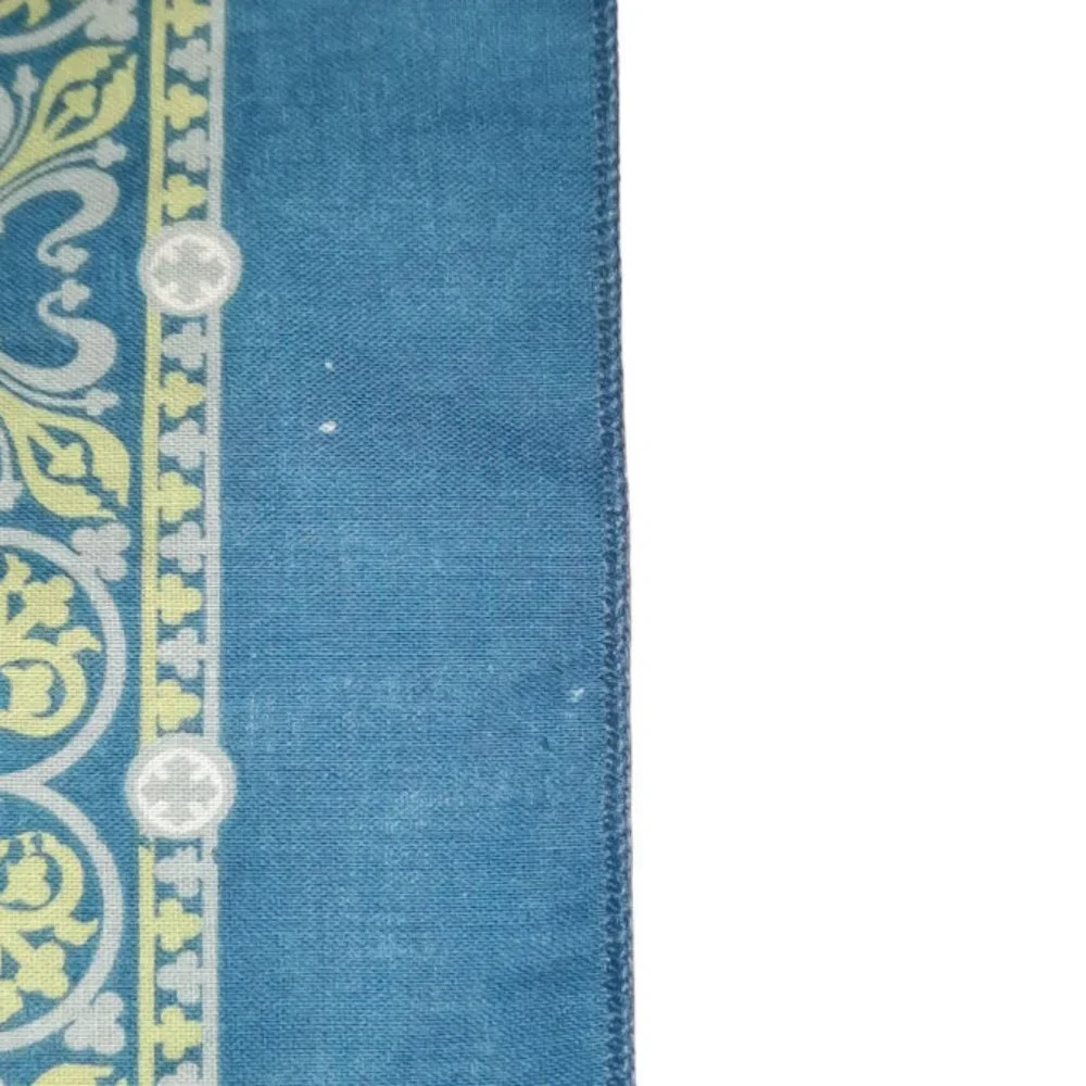 Vintage McCoy's Advertisement Rodeo Cowboy Bronco Rider Blue Bandana